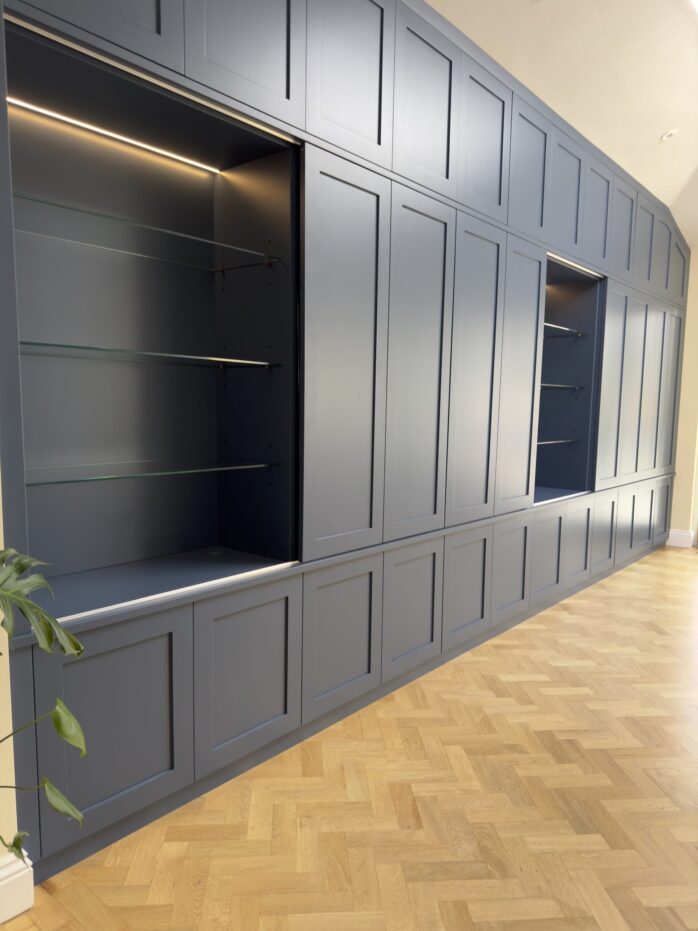 Media Walls blue media wall1 scaled